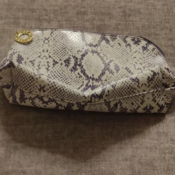 ESTEE LAUDER Purple Snakeskin Pattern Make-up / Cosmetics / Travel Case / Clutch - Picture 4 of 9